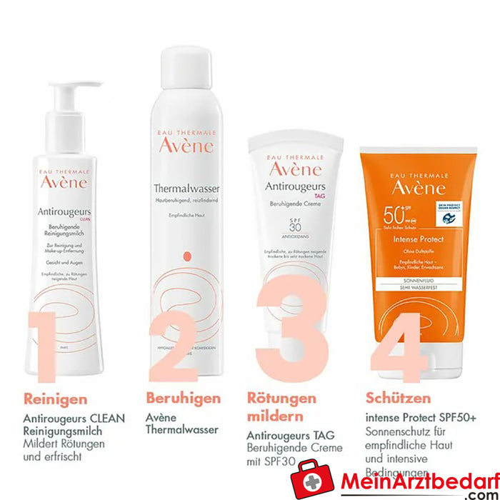 Avène Antirougeurs Dag Kalmerende Crème met SPF 30 - voor de behandeling van roodheid en couperose, 40ml
