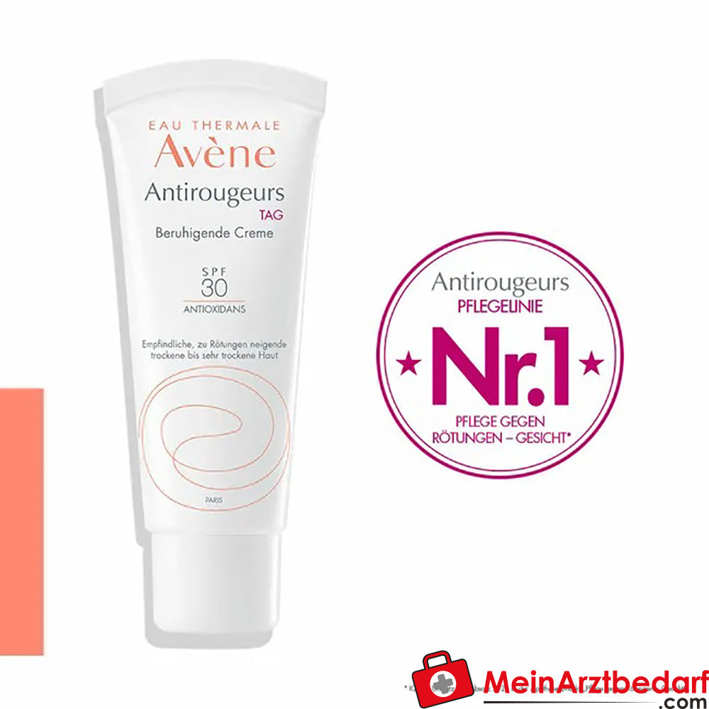 Avène Antirougeurs Tag Beruhigende Creme mit SPF 30 - bei Rötungen und Rosacea-Behandlung, 40ml.