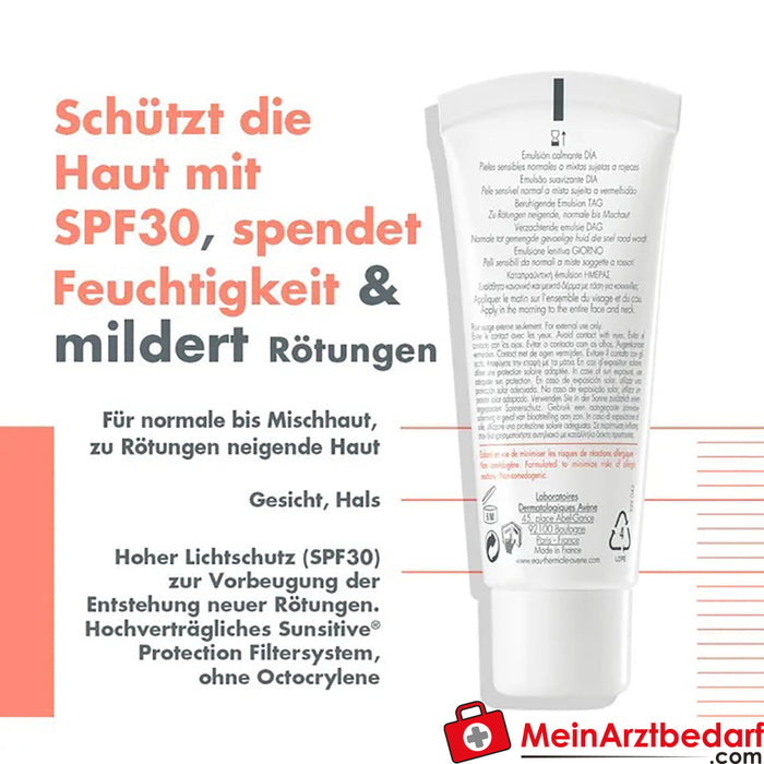 Avène Antirougeurs SPF 30 içeren Gündüz Yatıştırıcı Emülsiyon, 40ml