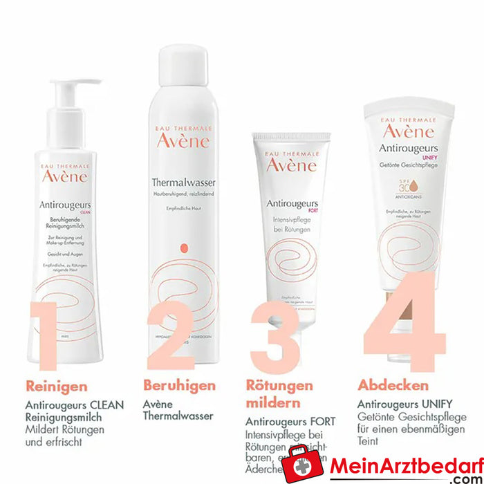 Avène Antirougeurs Tinted Face Care SPF 30 - widoczne pokrycie zaczerwienień