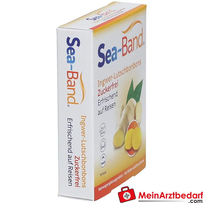 SEA BAND® Bonbons à sucer au gingembre, 24 pcs.