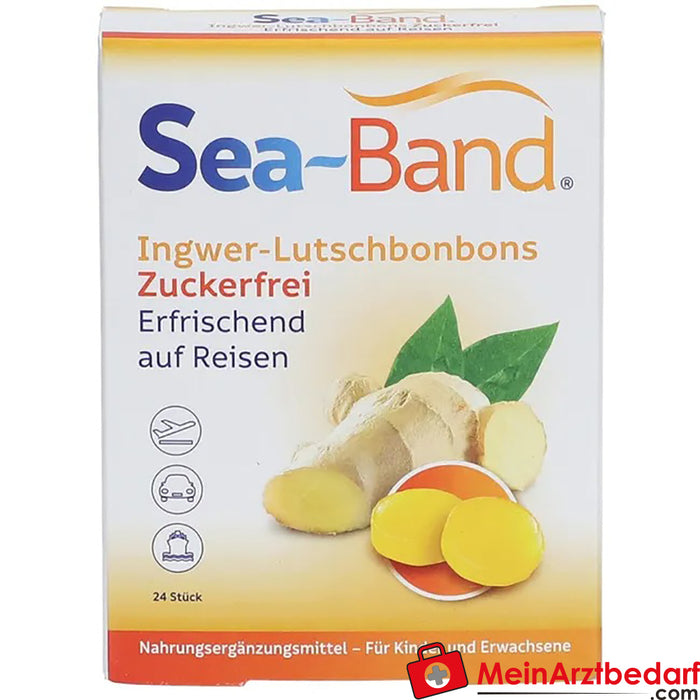 SEA BAND® Bonbons à sucer au gingembre, 24 pcs.