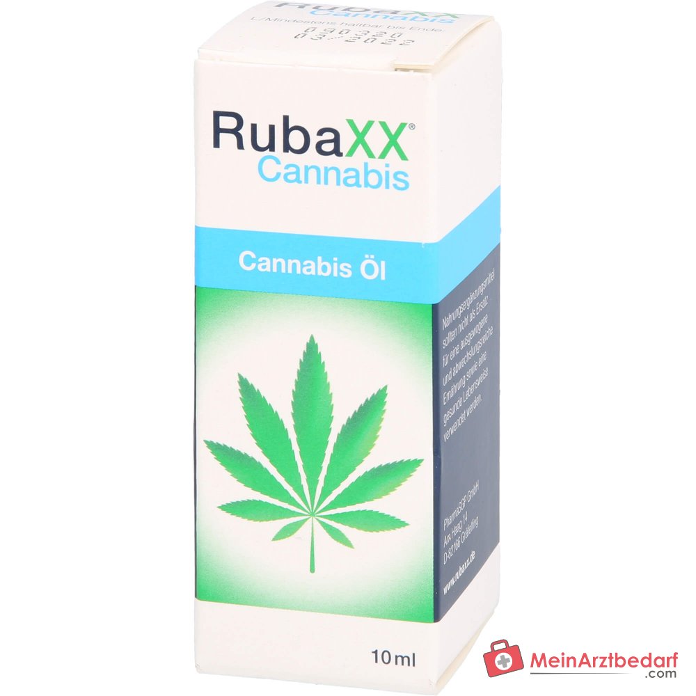 RubaXX Cannabisolie Cannabiszaadolie Vitamine D 20 µg Vitamine E-olie 10 ml