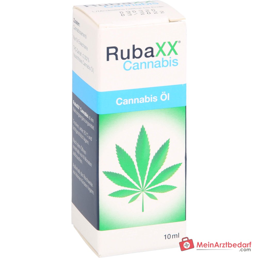 RubaXX Cannabisolie Cannabiszaadolie Vitamine D 20 µg Vitamine E-olie 10 ml