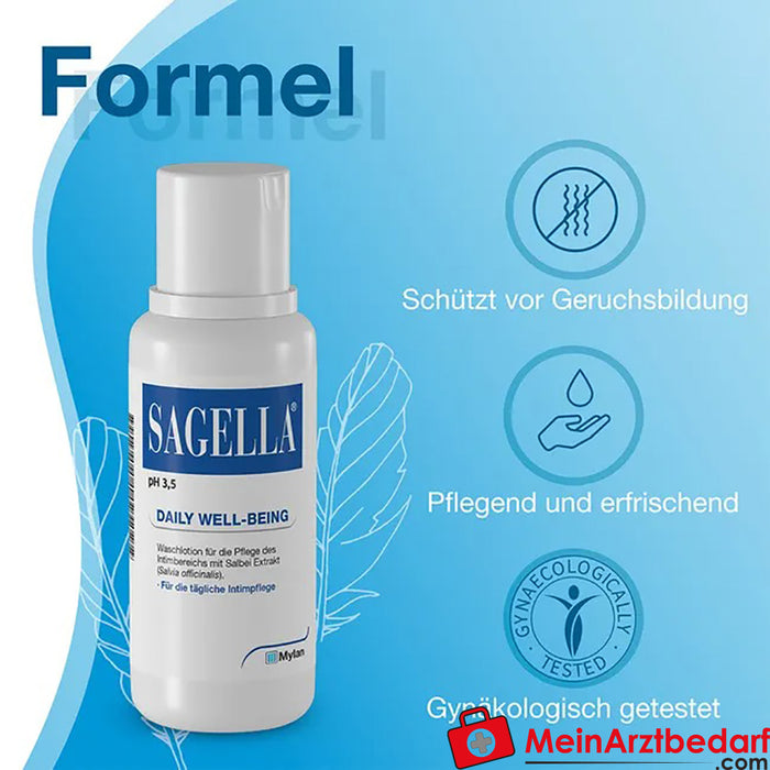 Sagella® pH 3,5 Daily Well-Being - Lotion de lavage intime, 100ml