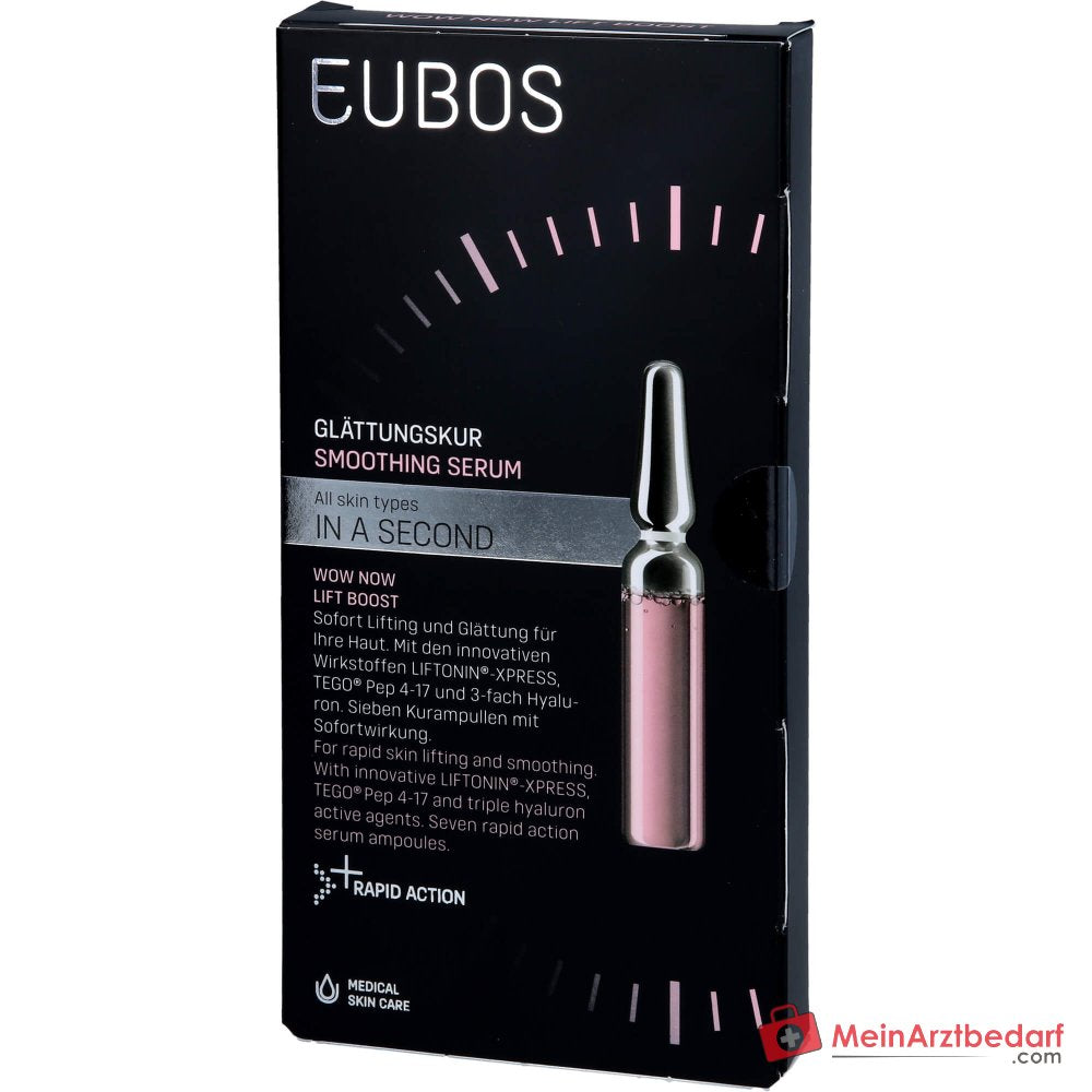 Eubos In a Second Wow Now Lift Boost Liftonin-Xpress / Tego Pep 4-17 / 3-fach Hyaluron Glättungskur Ampullen, 7x2 ml.