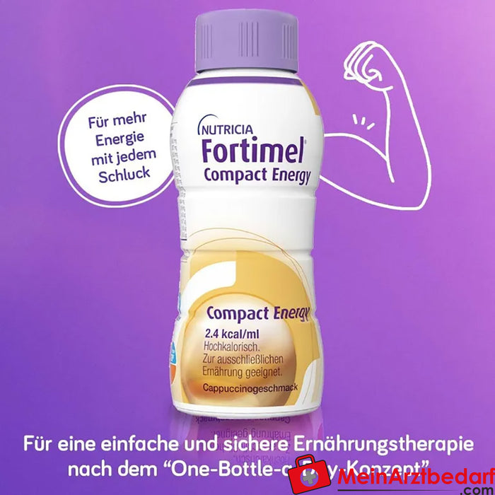 Fortimel® Compact Bebida nutricional energética Cappuccino, 32 unidades.