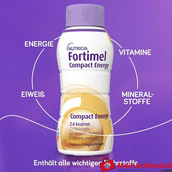 Fortimel® Compact Bebida nutricional energética Cappuccino, 32 unidades.