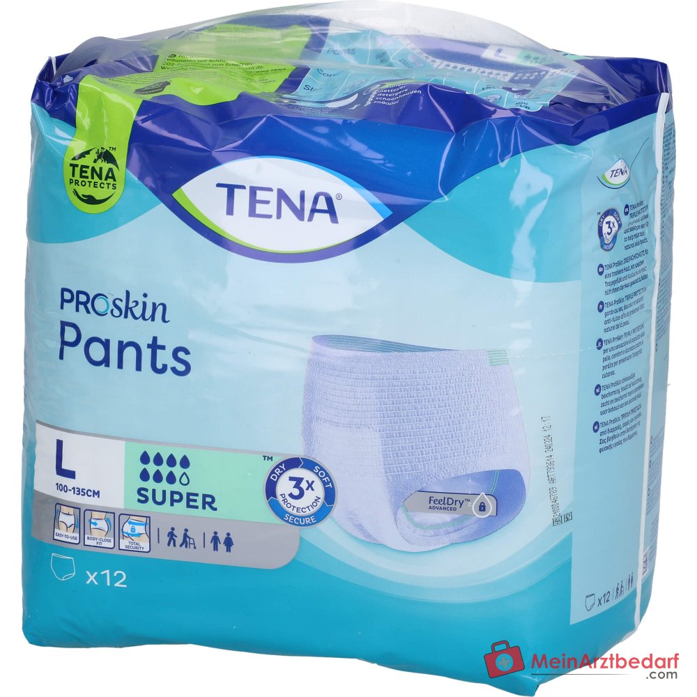 TENA Pants Super Einweghosen Large, 48 St. (4x12 St.)