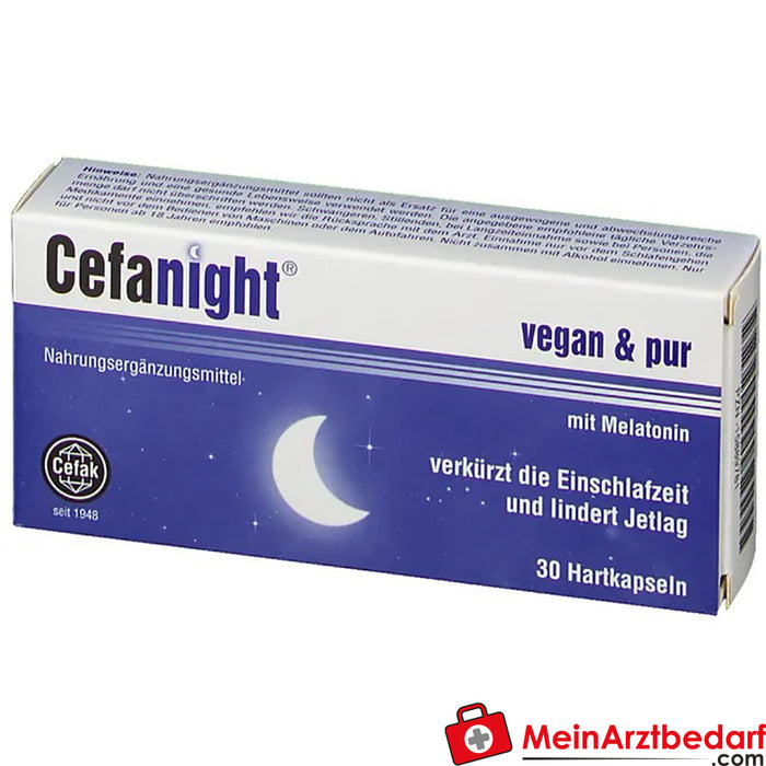 Cefanight® vegan &amp; puur, 30 stuks.