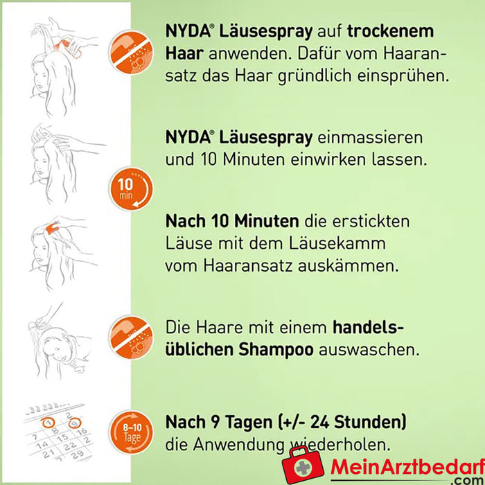 NYDA spray antipidocchi, 50ml