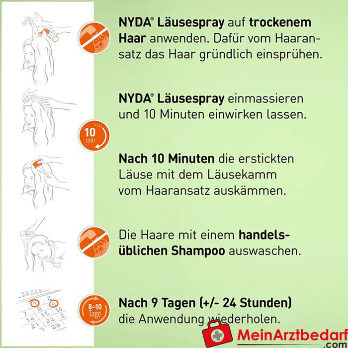 Spray anti-poux NYDA, 50ml