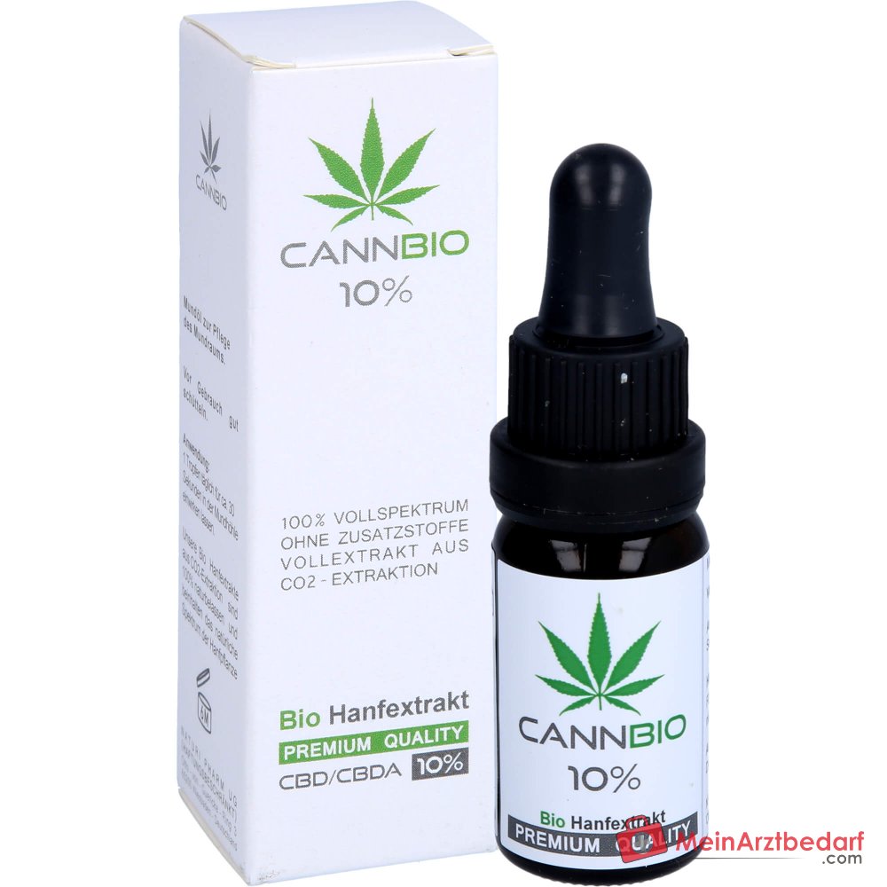 CANNBIO CBD 10% Bio Vollspektrum-Öl Tropfen