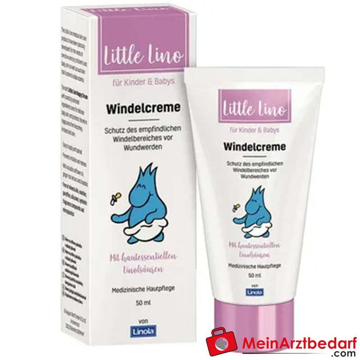 Crema para pañales Little Lino: Crema protectora de heridas para bebés, 50ml