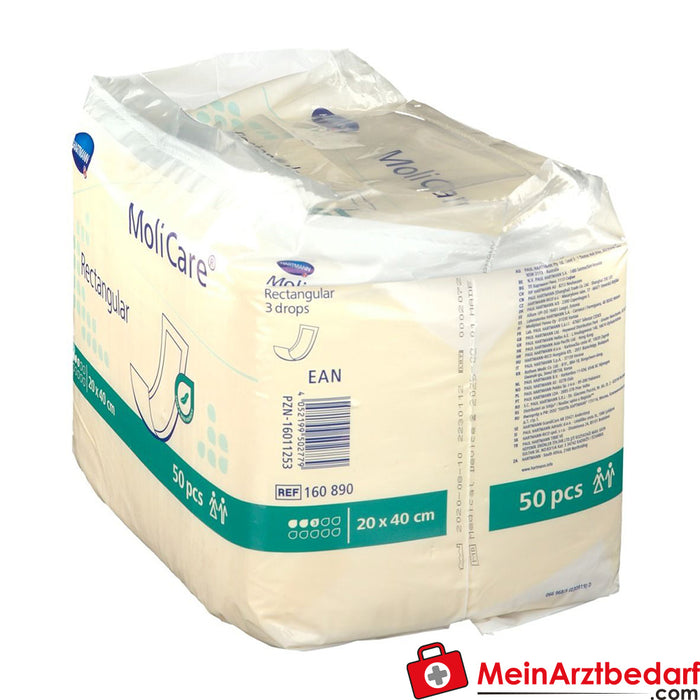 MoliCare® Dikdörtgen 3 damla 20x40 cm