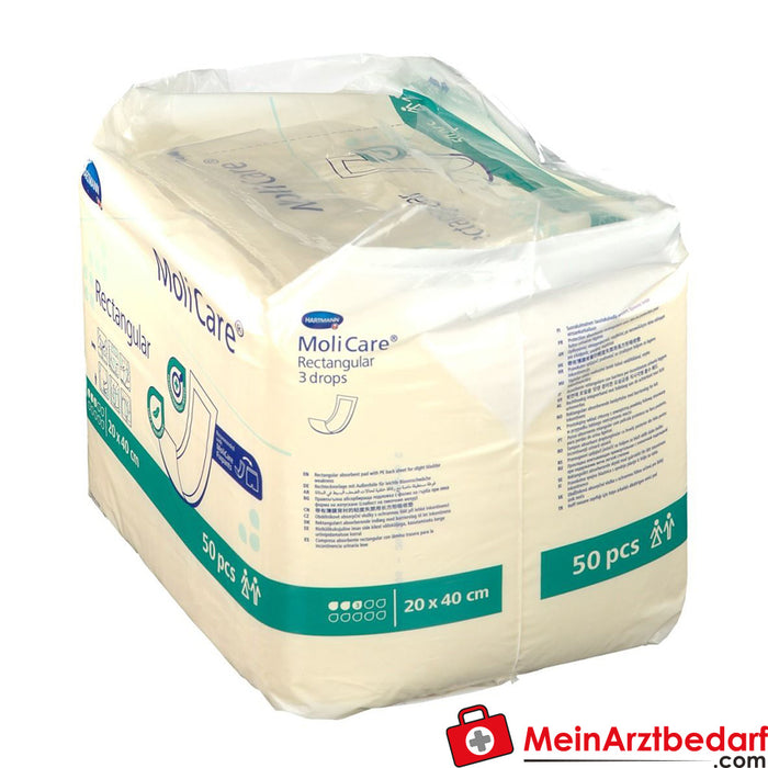 MoliCare® Rectangular 3 drops 20x40 cm