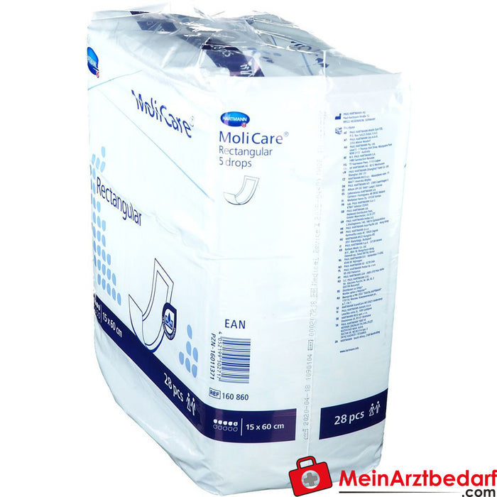 MoliCare® Prostokątny 5 kropli 15x60 cm