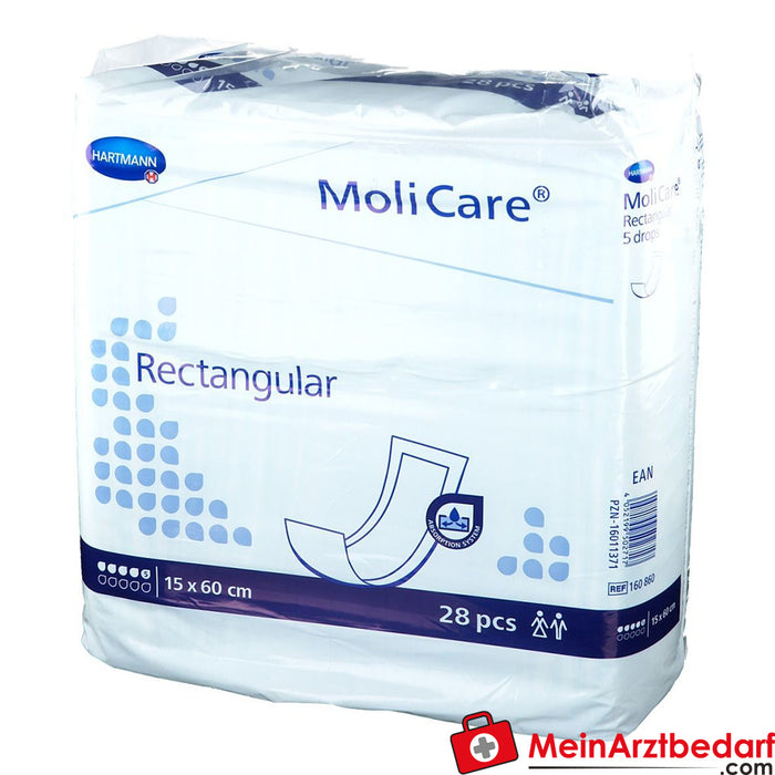 MoliCare® Rectangular 5 gouttes 15x60 cm