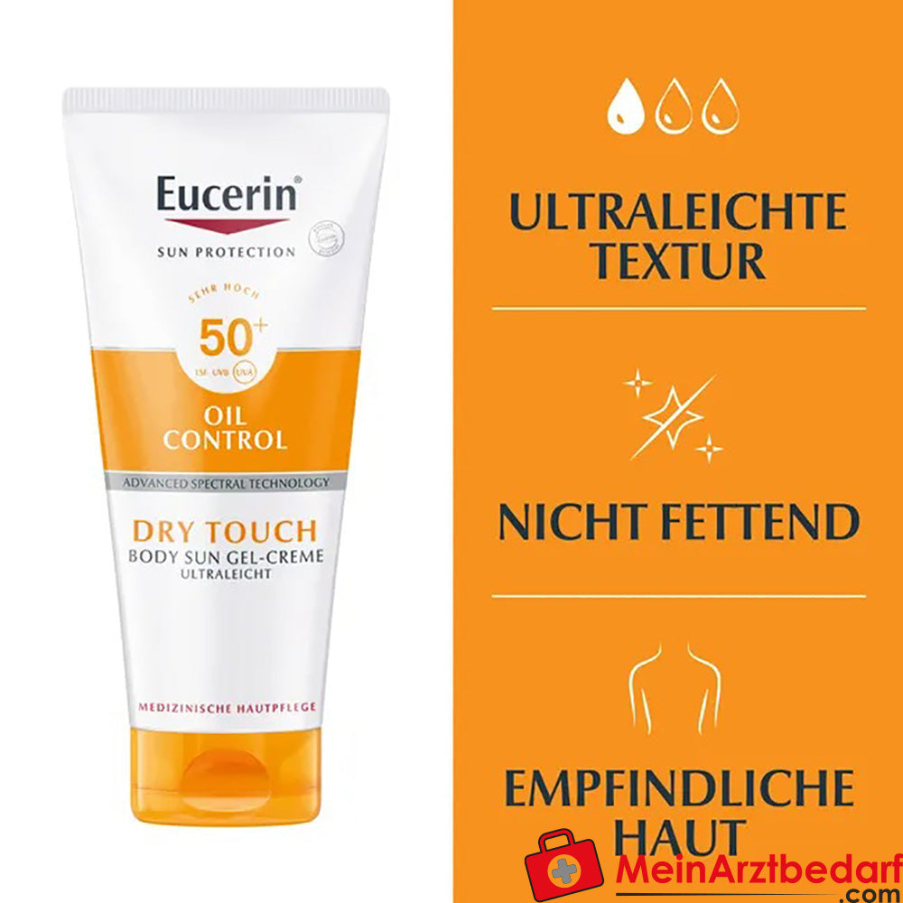 Eucerin® Oil Control Body Sun Dry Touch Gel-Creme LSF 50+, 200ml.
