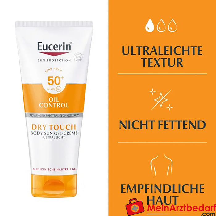 Eucerin® Oil Control Body Sun Dry Touch Gel-Crema FPS 50+, 200ml