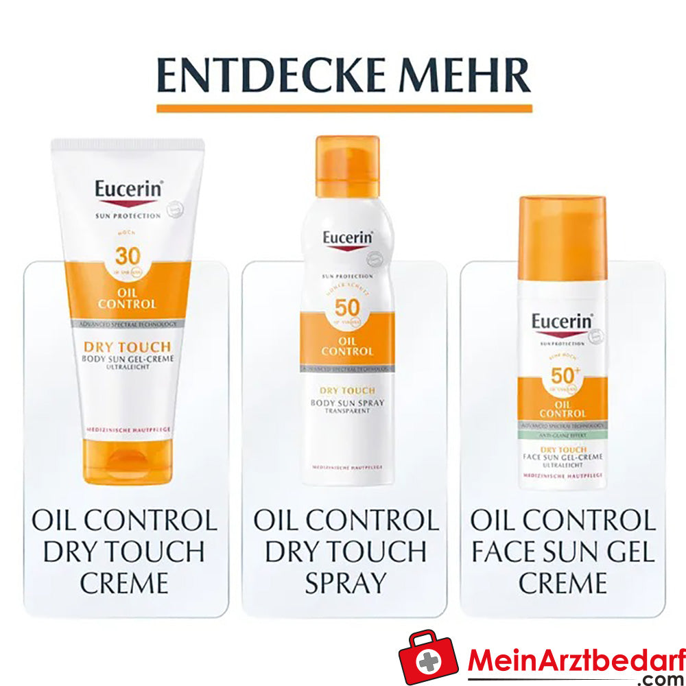 Eucerin® Oil Control Body Sun Dry Touch Gel-Creme LSF 50+, 200ml.