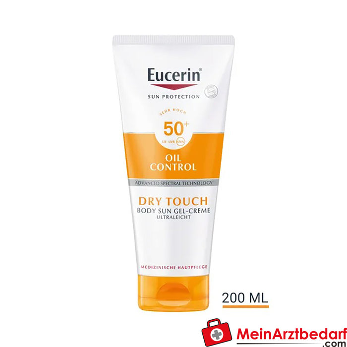 Eucerin® 控油身体防晒啫喱霜 SPF 50+, 200 毫升