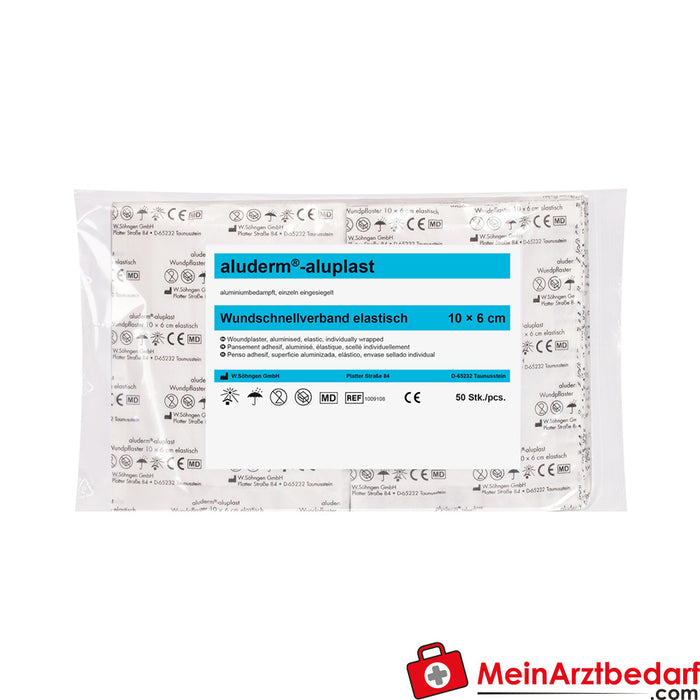 Söhngen aluderm®-aluplast elastisch Hygienepackung 10 x 6 cm 50 Stück