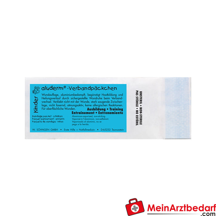 Söhngen aluderm®Kinder pratik bandaj paketleri orta boy steril olmayan, her biri 50 paket