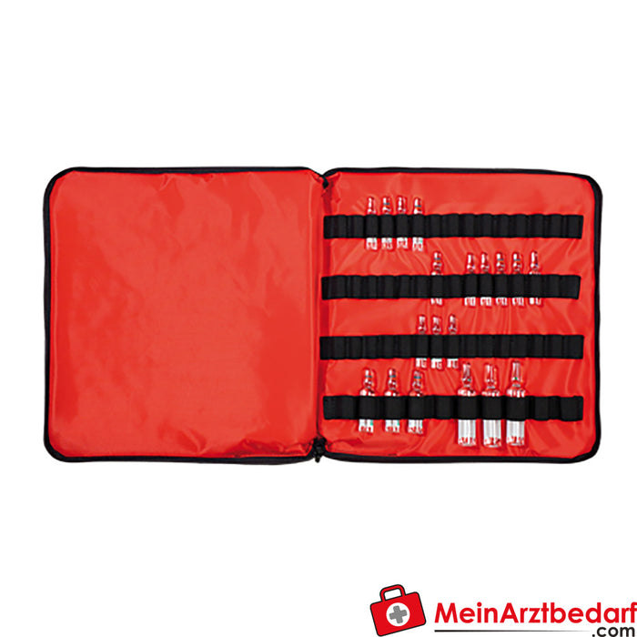 Söhngen ampoule case empty, red