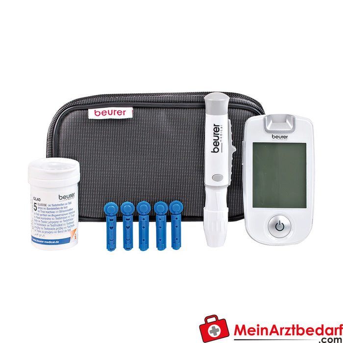 beurer GL 40 mg-dl bloedsuikermeter + accessoires