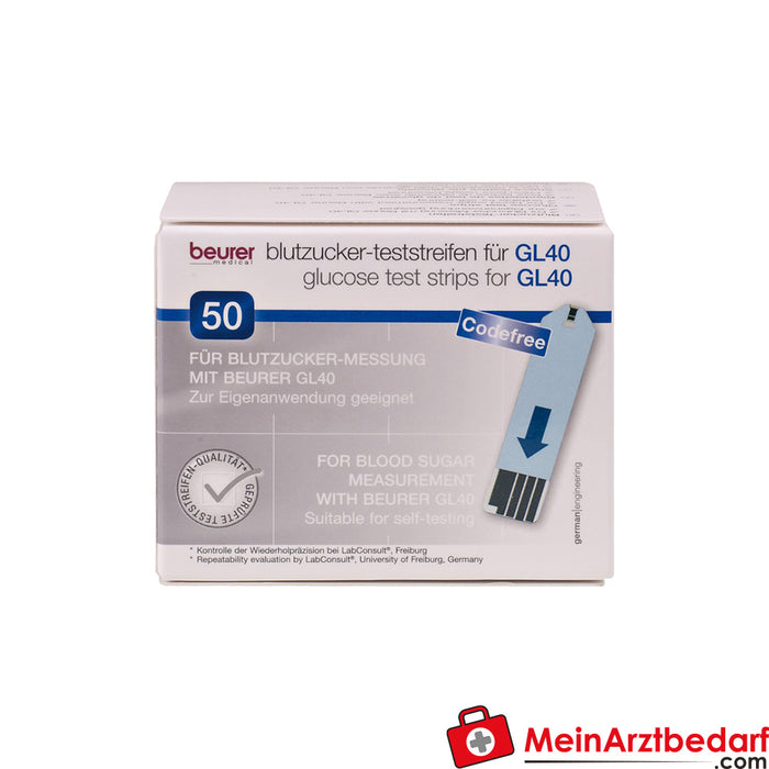 medidor de glucose no sangue beurer GL 40 mg-dl + acessórios