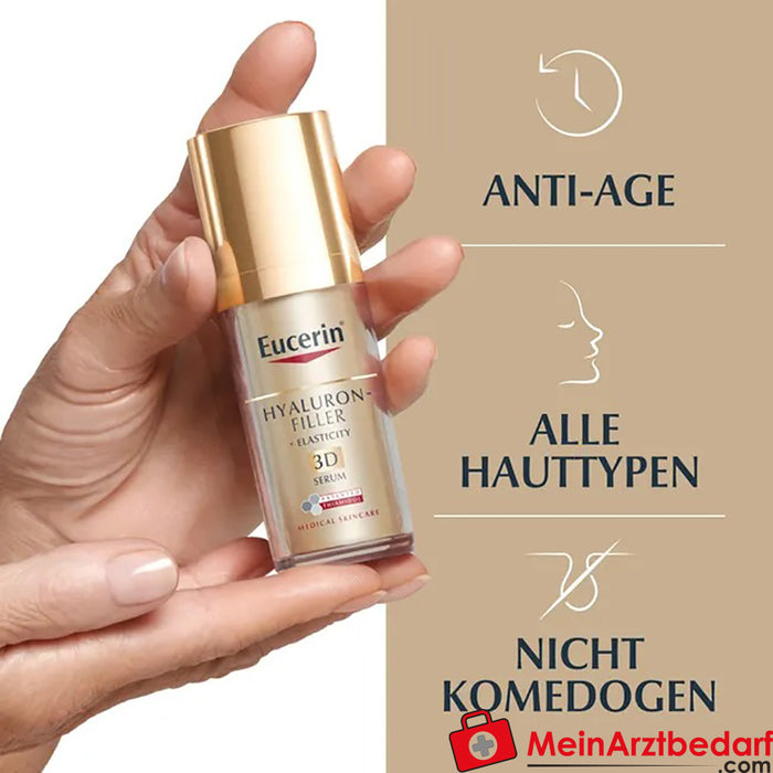 Eucerin® HYALURON-FILLER + ELASTICITY 3D Serum - Huidverzorging tegen ouderdomsvlekken en rimpels, 30ml