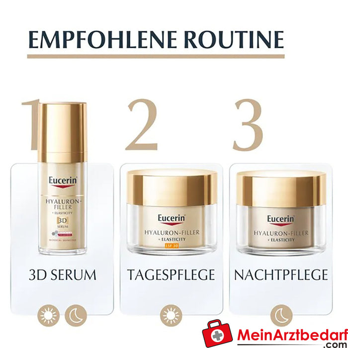 Eucerin® HYALURON-FILLER + ELASTICITY 3D Serum - Skin care against age spots and wrinkles, 30ml