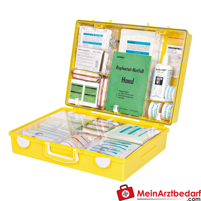 Söhngen Mallette de premiers secours MT-CD jaune Extra+ avec remplissage selon ÖNORM Z 1020 2 PLUS