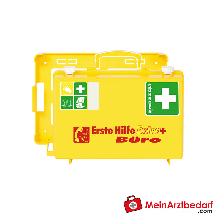 Söhngen Mallette de premiers secours SN-CD jaune Extra+ avec remplissage selon ÖNORM Z 1020 1 plus extension