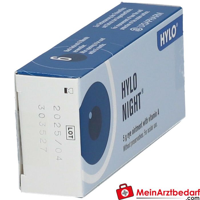 HYLO NIGHT® oogzalf met vitamine A voor nachtelijke oogverzorging, 5g