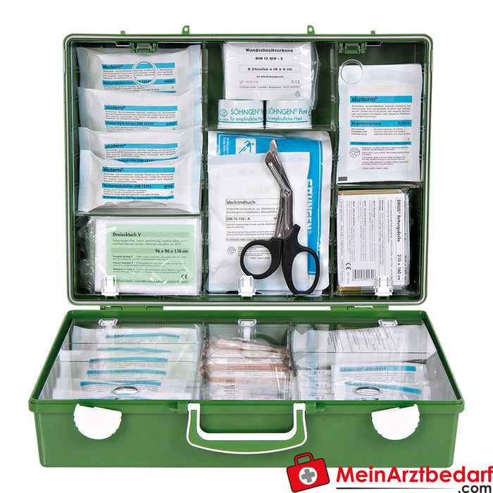 Söhngen Kit de primeiros socorros MT-CD verde com norma de enchimento DIN 13169