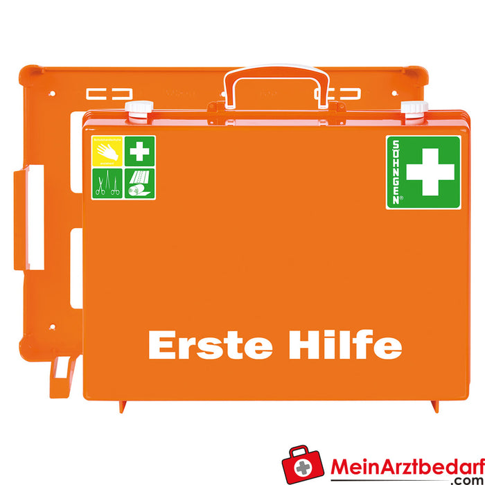 Söhngen first aid kit MT-CD orange with filling Standard ERW DIN 13169