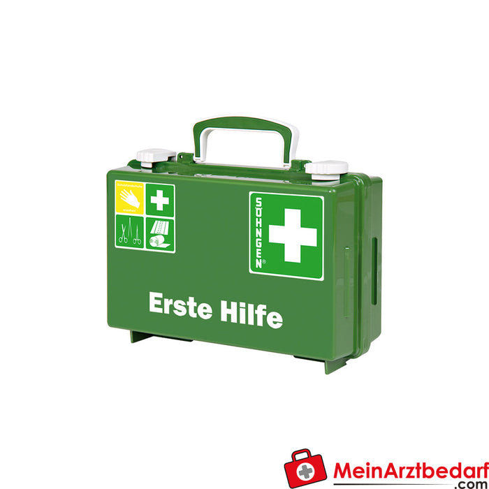 Mallette de premiers secours Söhngen QUICK-CD verte avec remplissage standard DIN 13157