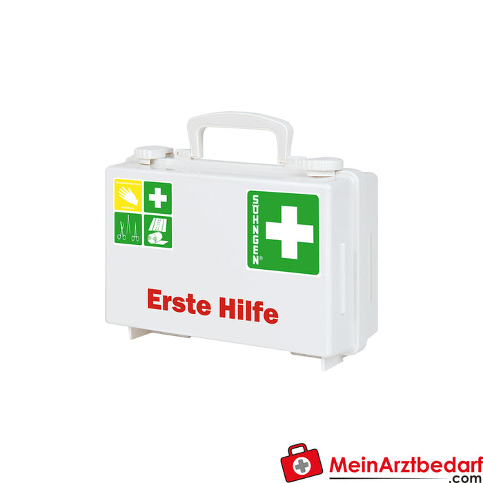 Mallette de premiers secours Söhngen QUICK-CD blanche avec remplissage standard DIN 13157