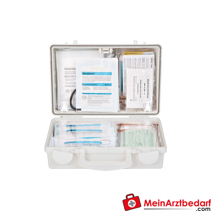 Mallette de premiers secours Söhngen QUICK-CD blanche avec remplissage standard DIN 13157