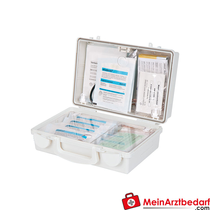 Mallette de premiers secours Söhngen QUICK-CD blanche avec remplissage standard DIN 13157