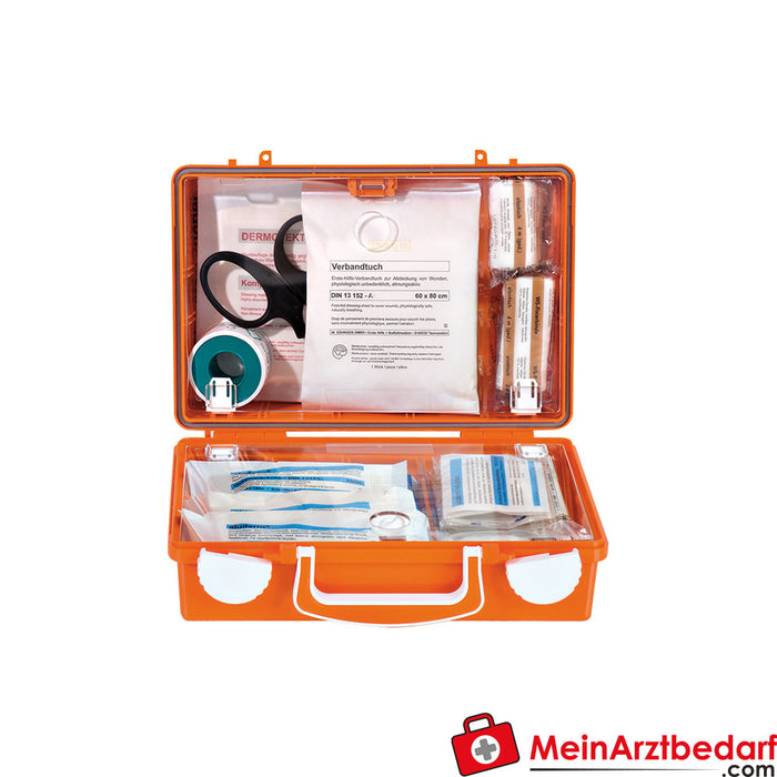 Söhngen first aid kit QUICK-CD orange with filling standard DIN 13157