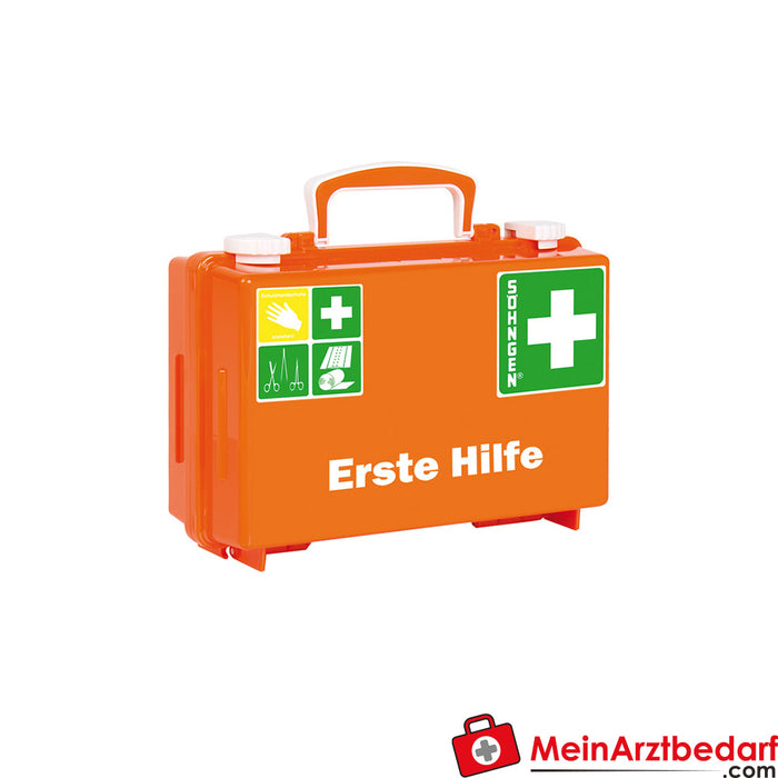 Mallette de premiers secours Söhngen QUICK-CD orange avec remplissage standard DIN 13157