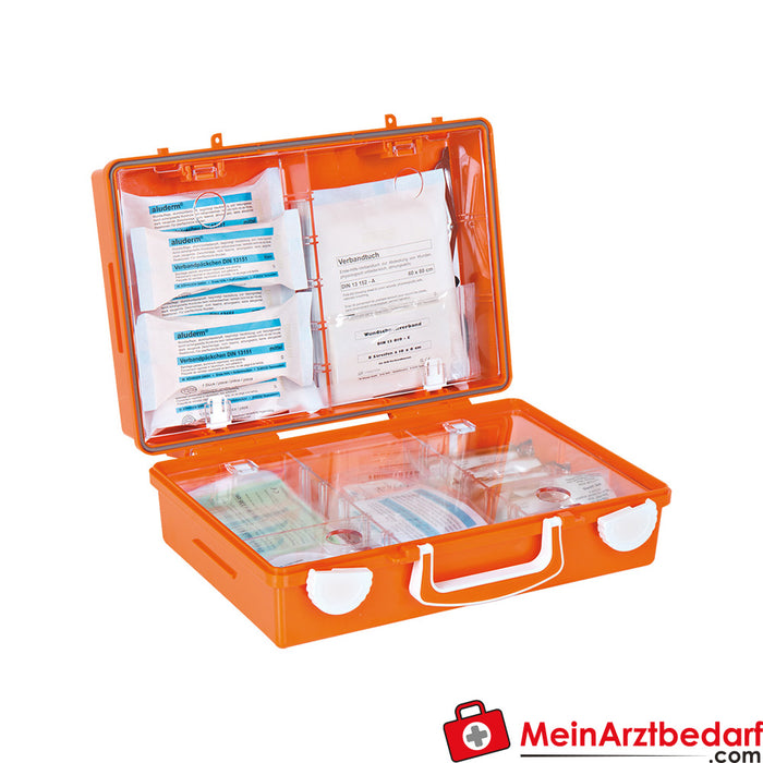 Mallette de premiers secours Söhngen SN-CD orange avec remplissage standard DIN 13157