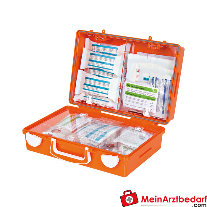 Mallette de premiers secours Söhngen SN-CD orange avec remplissage standard ERW DIN 13157