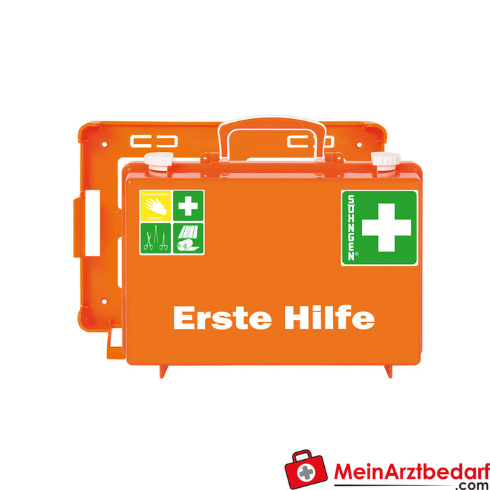 Söhngen Erste-Hilfe-Koffer SN-CD orange mit Füllung Standard ERW DIN 13157