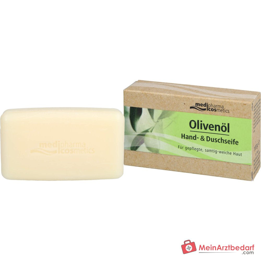 medipharma cosmetics Jabón de manos y ducha con aceite de oliva, 100 g
