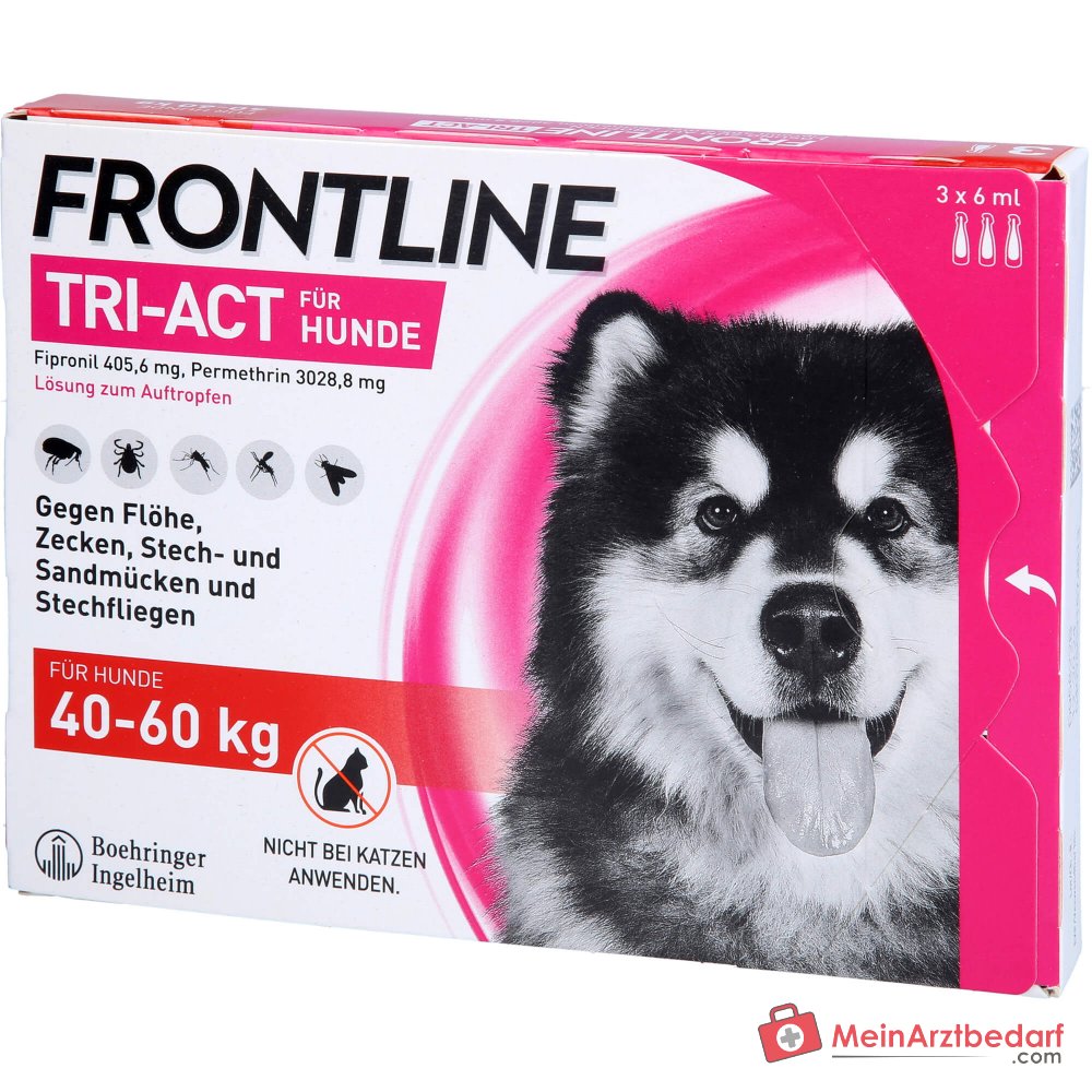 Frontline Tri-Act Spot-on solución para perros 40-60 kg 3 piezas