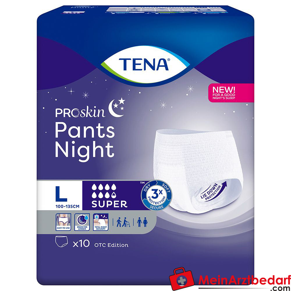 TENA Pants Night Super L bei Inkontinenz.